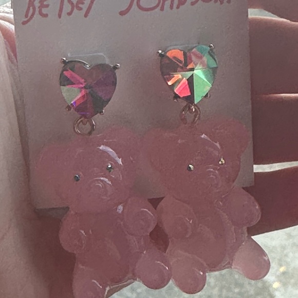 Betsey Johnson pink large gummy bear - Picture 2 of 6